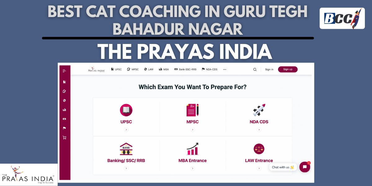 The Prayas India CAT Coaching Centre in Guru Tegh Bahadur Nagar