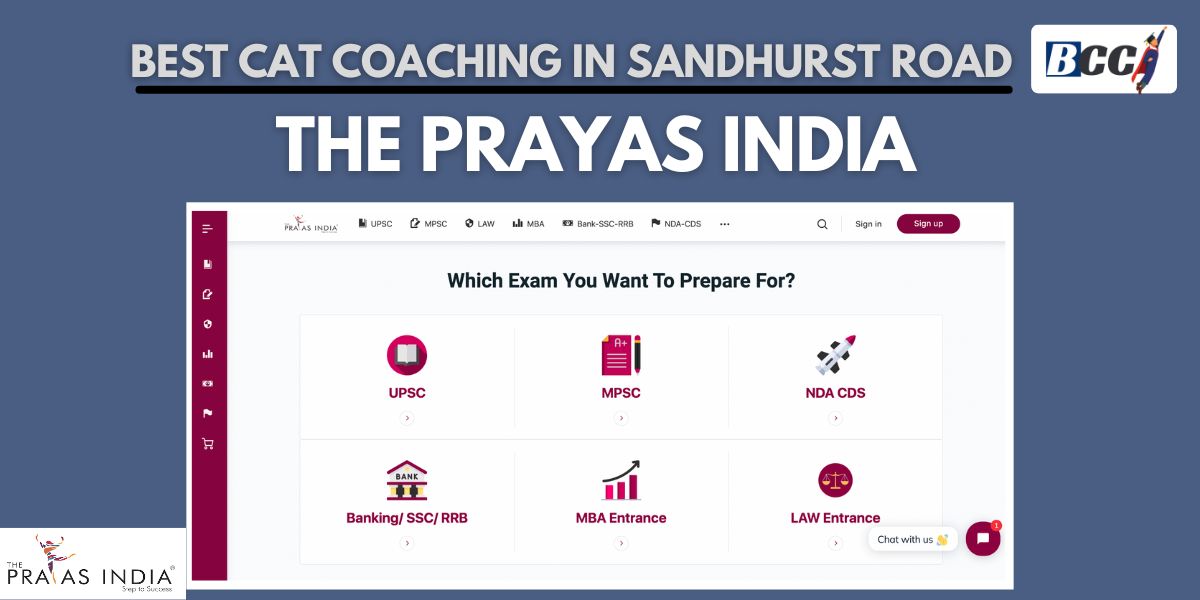 The Prayas India CAT Coaching Classes in Sandhurst Road