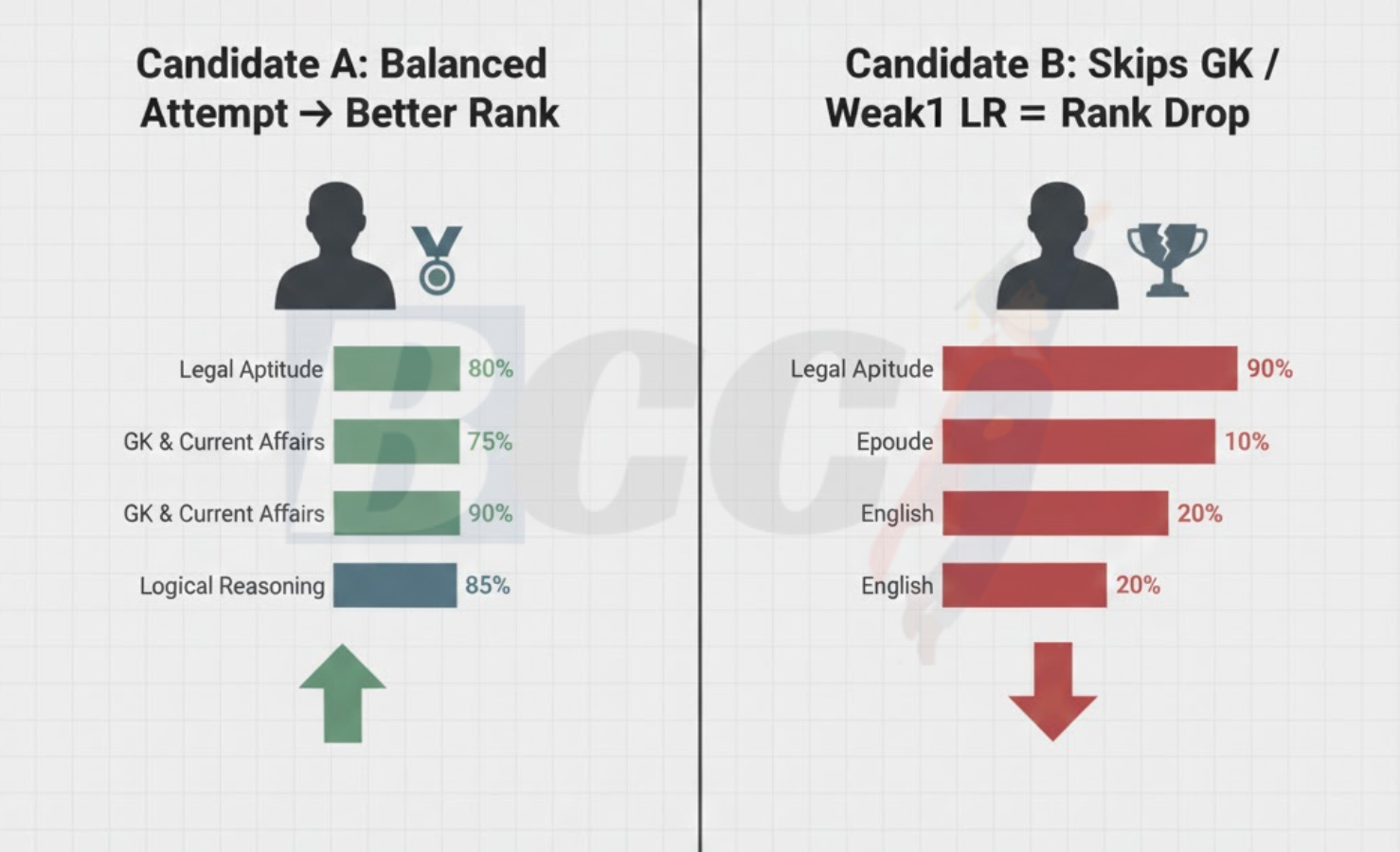 Strong in 3 Sections, Weak in 1 = Rank Damage