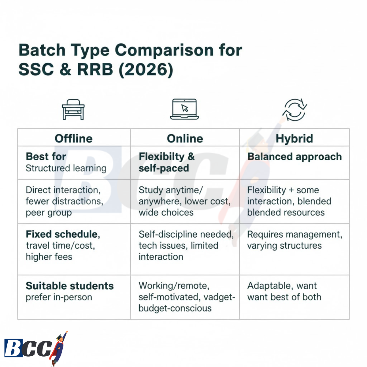Batch Type Comparison Offline vs Online vs Hybrid