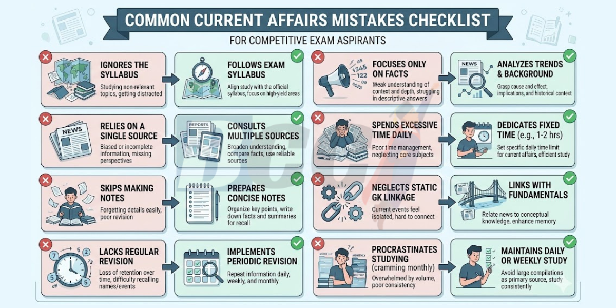 Common Current Affairs Mistakes Checklist