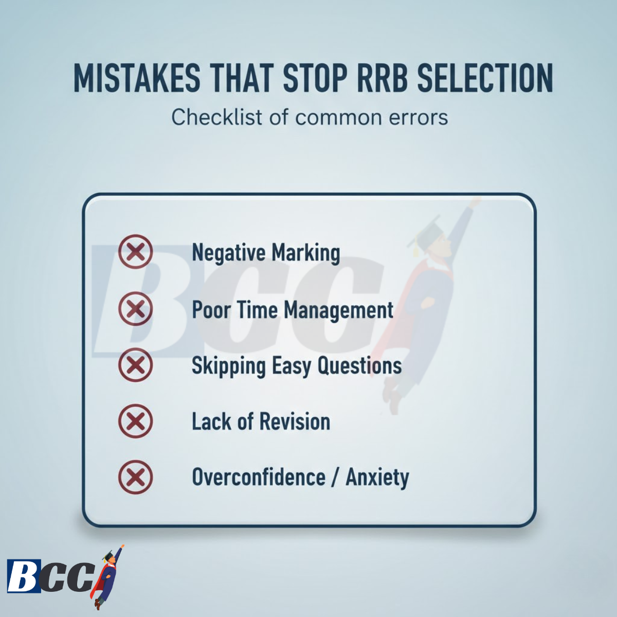 Mistakes That Stop RRB Selection