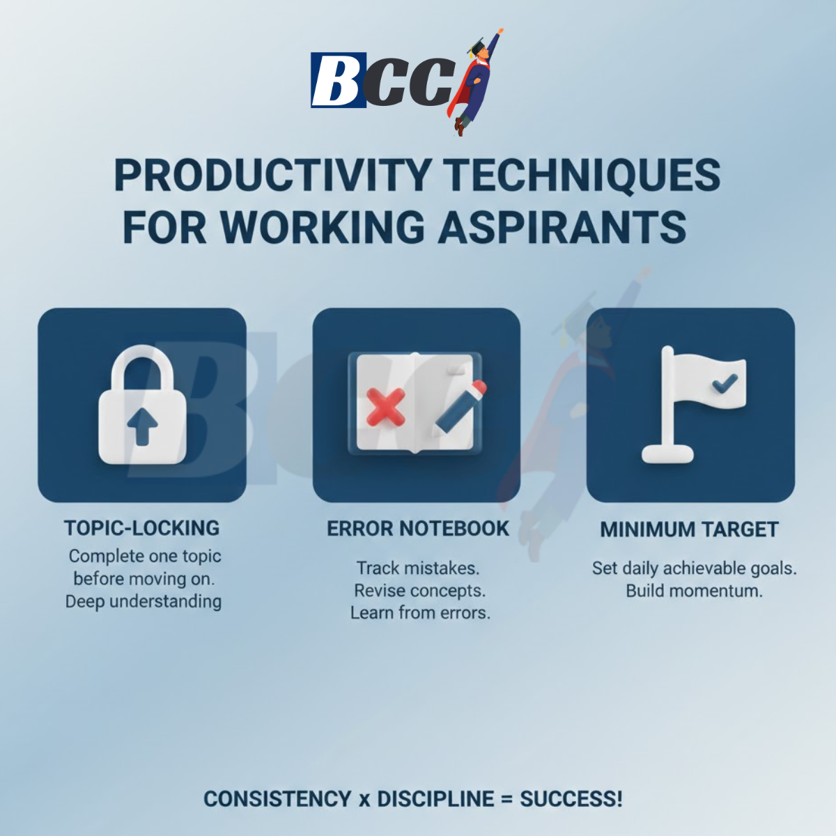 Productivity Techniques for Working Aspirants